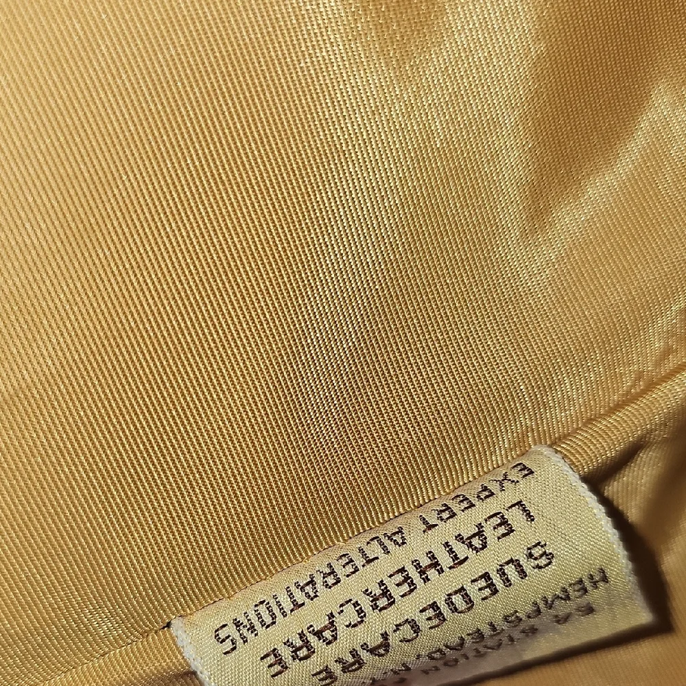 Your opportunity to own Something truely Vintage, 70's  Leather Shift Dress Vest - Picture 15 of 16